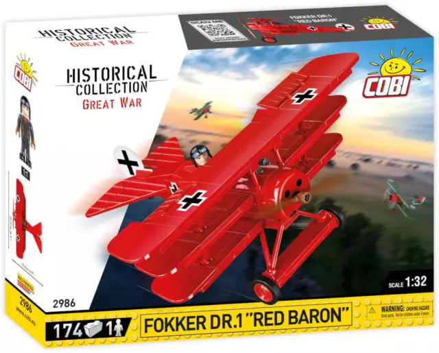 Cobi 2986 Fokker Dr.1 Red Baron