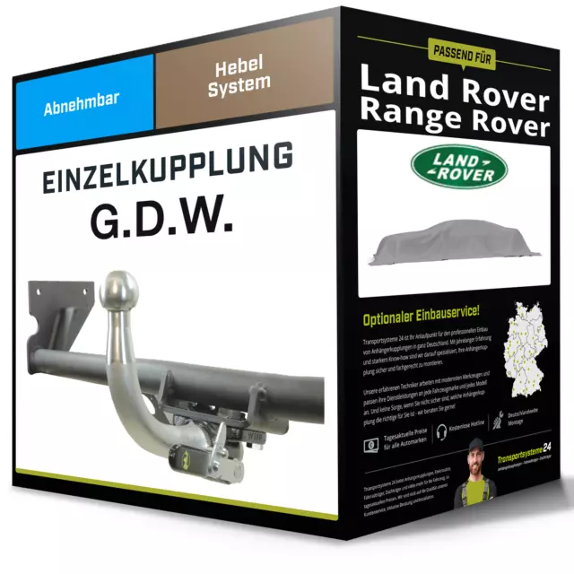 Abnehmbare Anhängerkupplung für LAND ROVER Range Rover 05- III LM/L322 G.D.W.