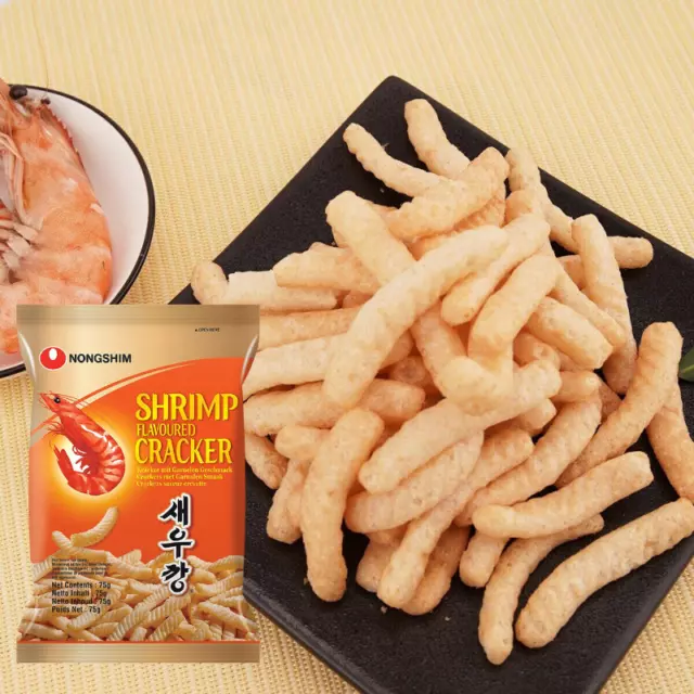 Nongshim Shrimp Crackers 75g flavoured (Pack of 6) 2