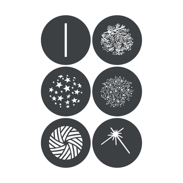 Godox GP-GS3 Gobo Set for MG1200Bi Spotlight Mount (6-Pack)