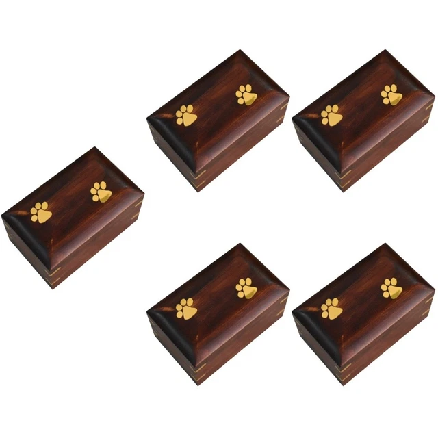 5 Count Holz Haustier Urne Holzurnen Asche Für Die Einäscherung Von Haustieren