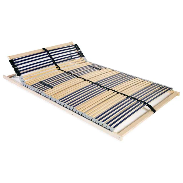 VIDAXL SLATTED BED Base without Mattress with 42 Slats 7 Zones 140x200