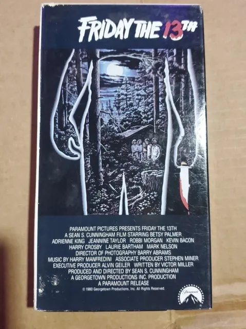 Friday The 13th 1980 1994 VHS Horror Slasher Film