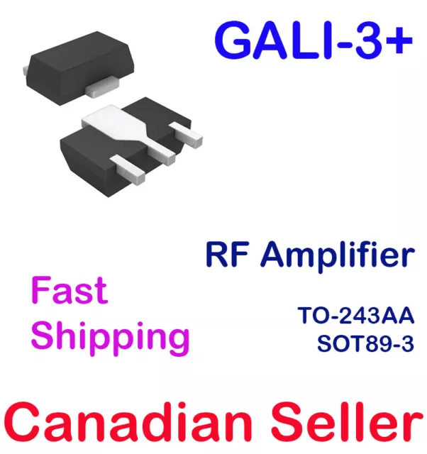 GALI-3+ IC Wideband RF Cellular Amplifier 0-3GHZ TO-243AA SOT-89 Mini-Circuits