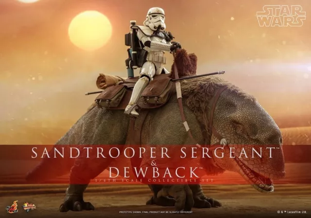 Star Wars Anh Sandtrooper Sergeant & Dewback 1/6 Hot Toys Preco Novembre 2024