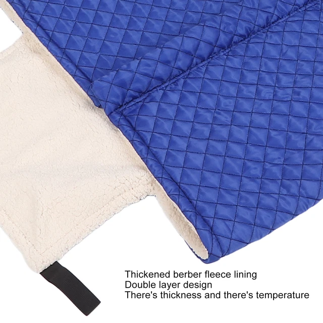 Blue Wheelchair Blanket Thicken Warm Wheelchair Fleece Wrap Blanket Accessor Gfl