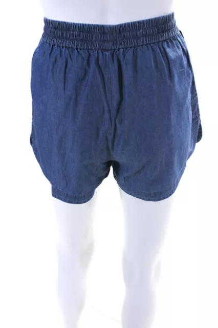 Robert Rodriguez Womens Adjustable Waist Athletic Shorts Blue Size 4 3