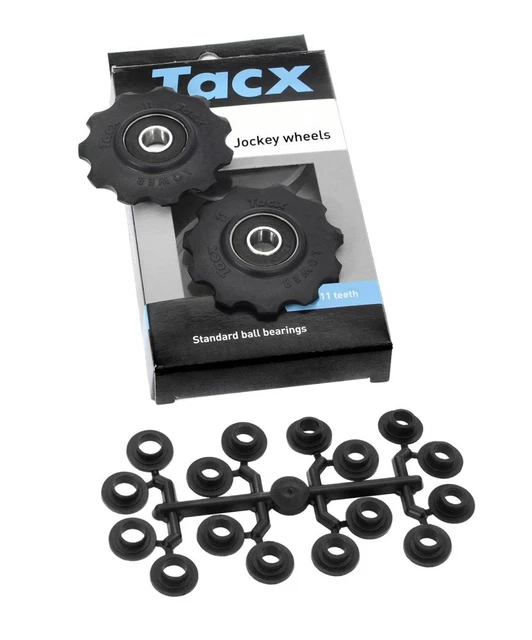 Tacx T4050 Jockey Wheels, Pulley Set for Shimano 9/10 Speed, 11 Tooth