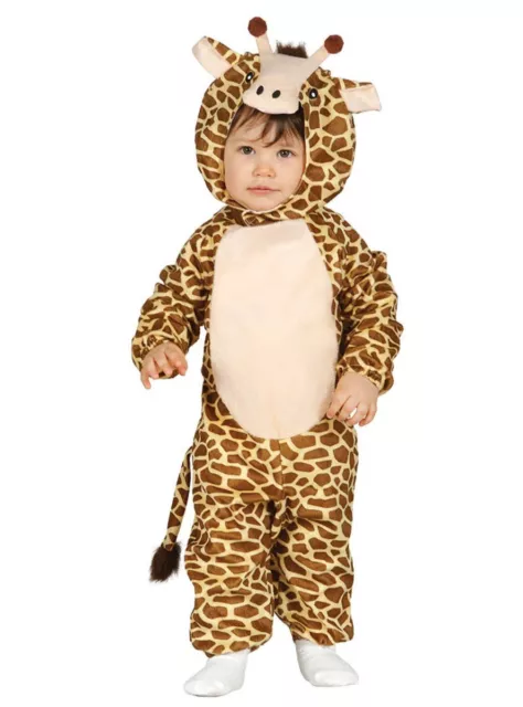 Costume Giraffa Carnevale Animale Vestito Bambino Neonato Unisex Jirafa Savana