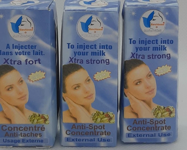 Lot De 3 Boosters Blanchissants Pour Le Teint - Glutathione - Soin Nuit/jour - Neuf