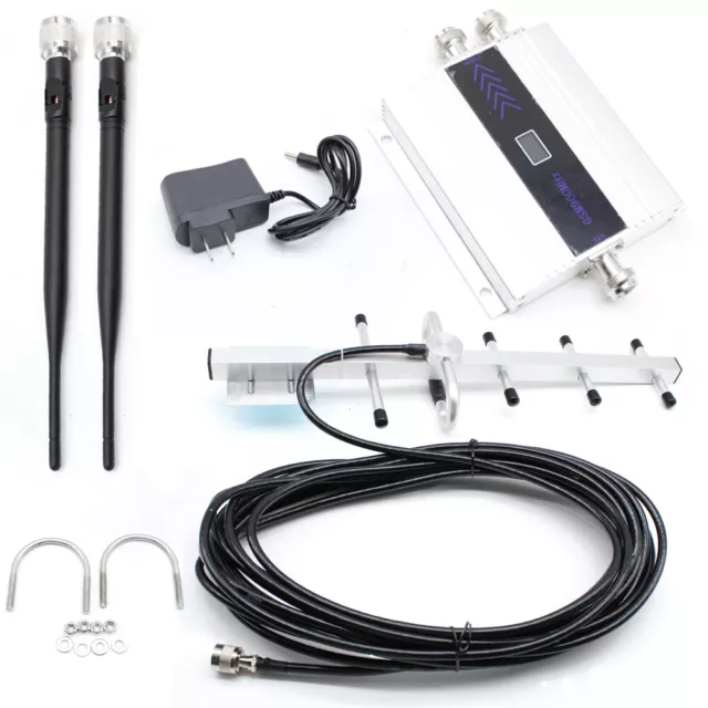 900MHz 2G/3G/4G Mobile Cell Phone Signal Amplifier Repeater Universal & Antenna