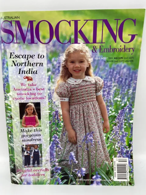 Australian Smocking & Embroidery Issue 57, 2001 Single Issue Magazine