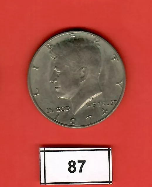 1/2 US-Dollar Münze Kennedy – CuNi / 1974 -P- / [87]