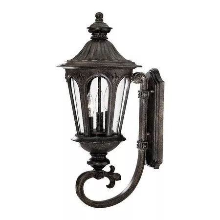 ACCLAIM LIGHTING 61561BC Three Light Black Coral Wall Lantern