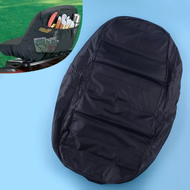 Universal Heavy Farm Tractor Lawn Mower Seat Cover Backrest Protector Black