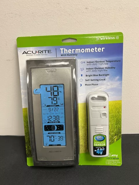 AcuRite 00592W2 Wireless Indoor Outdoor Thermometer Display Only Works -  The Diamond Guys