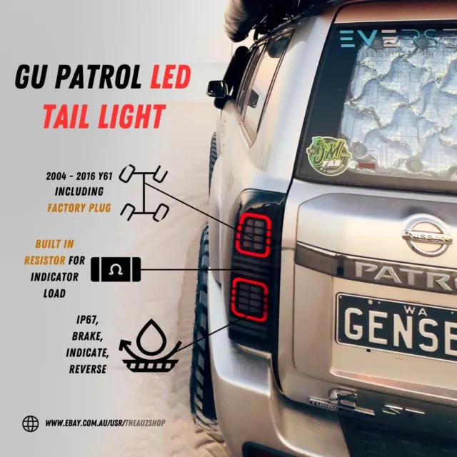 2004-2015 Nissan Gu Patrol LED Tail Lights For Wagon Series 4 Y61