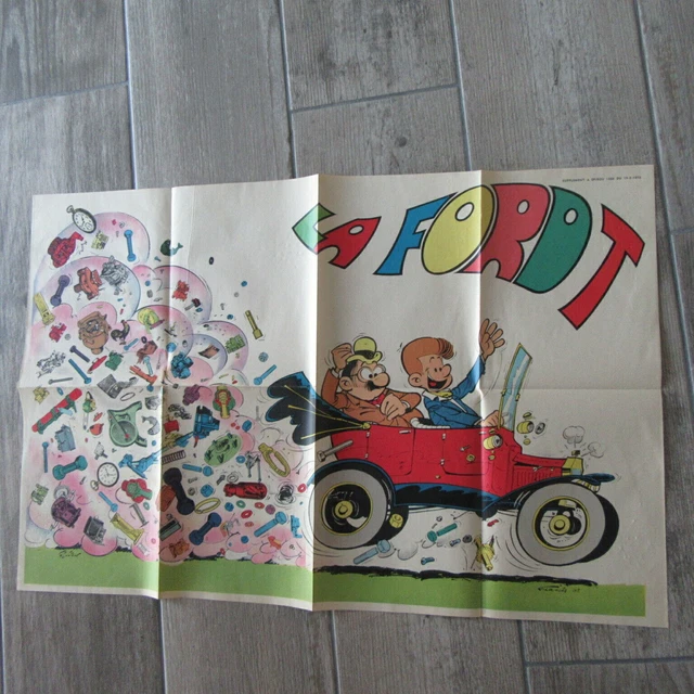 poster SPIROU LA FORD T 1970