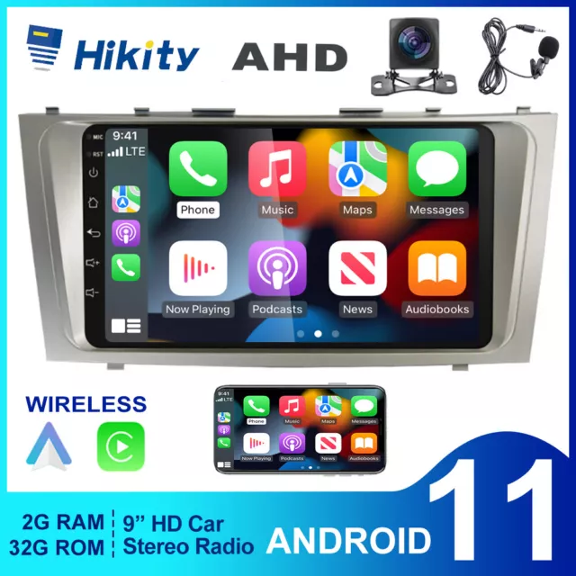 32G Android 13 Car Stereo Radio Carplay Head Unit GPS For Toyota Camry 2006-2011