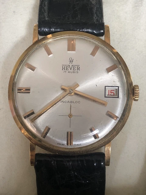 WATCH HEVER GOLD 18 K Vintage EUR 550 00 PicClick IT