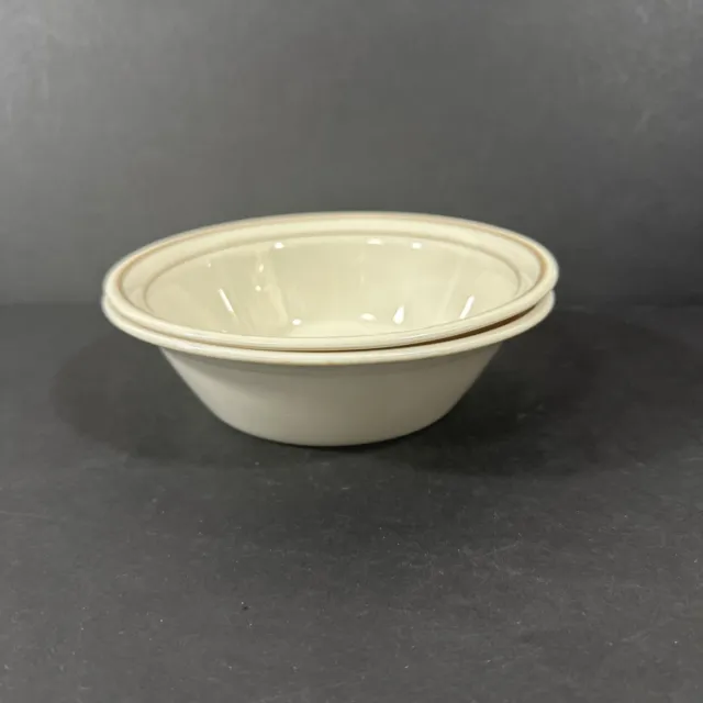 2 Corner Stone Corning Coordinate w/China Blossom Soup Plain Cereal Bowls 6 3/4"