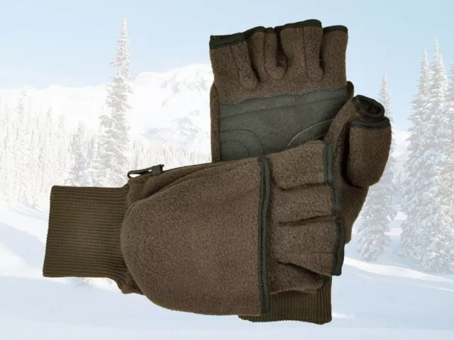 warme Fleece Jagdhandschuhe  Handschuhe + griffigen Besatz von Skogen