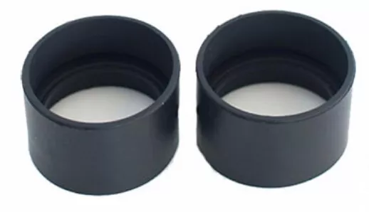 Pair Eye Cups 34-37MM Foldable Rubber Eye Guards f Microscope Telescope Eyepiece