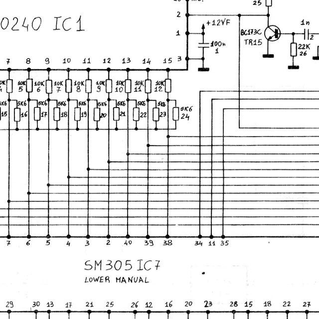 CRUMAR T3 SERVICE Manual Schematic diagrams Schaltplan Schema T3 PDF