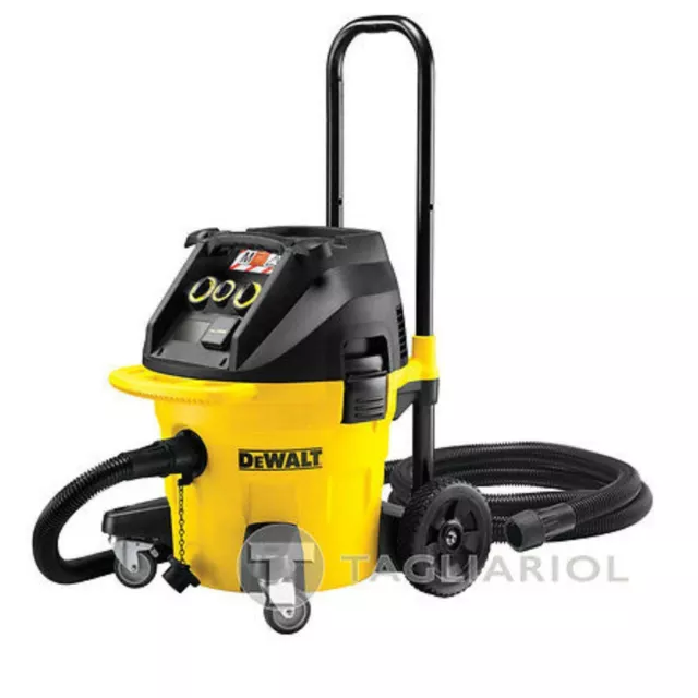 DeWalt DWV902l aspiratore solidi/liquidi 1400W 35l classe l con doppio filtro