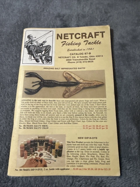 Catalogue De Pêche Vintage Netcraft 1956 – 150 Pages Illustrées, Collection