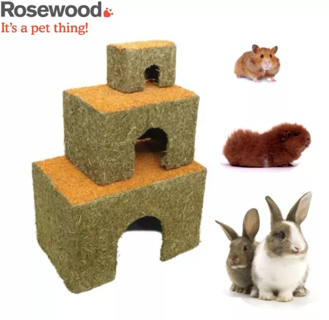 Rosewood Naturals Carrot Cottage Small Animal Rabbit Hamster Edible House Sizes