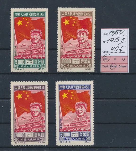 LR25617 China 1950 Mao Zedong fine lot MNH cv 40 EUR