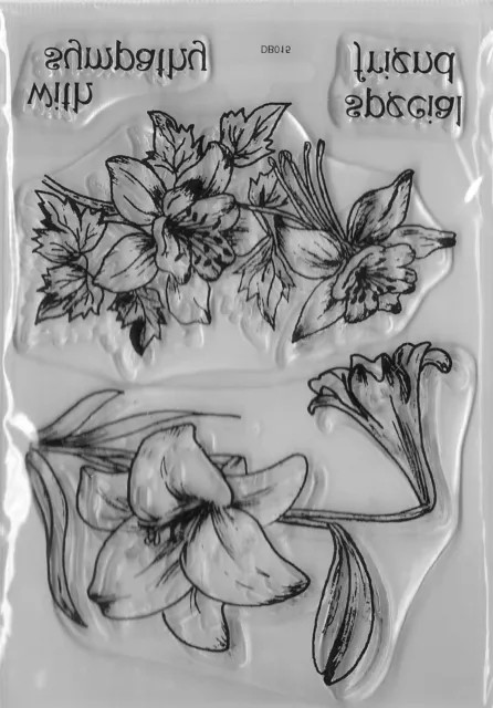 Floral #3 Stamp Set. Sheet size app 10x14cm. Stamping Cardmaking Scrapbooking