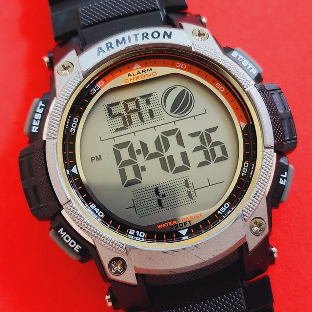 CASIO WORLD TIME 5 Alarms AE-1000W Cal 3198 Mens LCD Illuminator Quartz ...