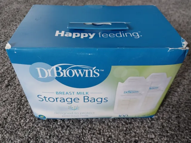 Dr. Brown's Breastmilk Storage Bags 100 6oz Bags New