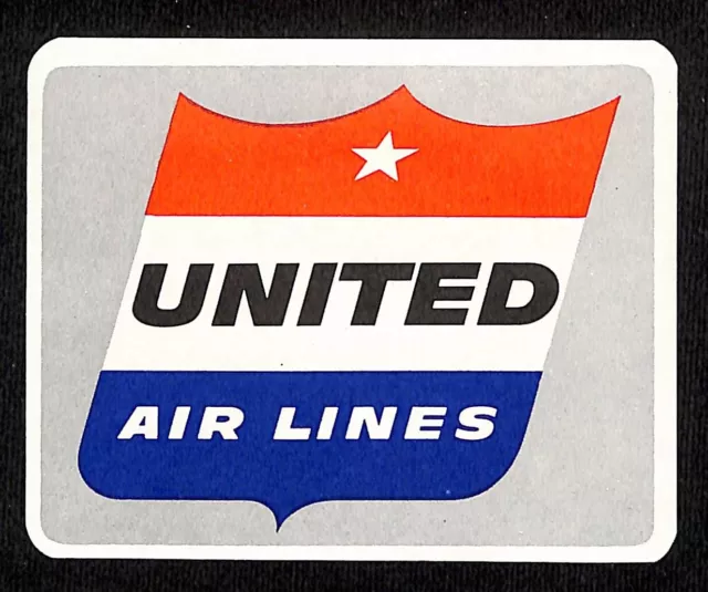 United Air Lines Wheaties Cereal Premium Airline Sticker c1955 VGC