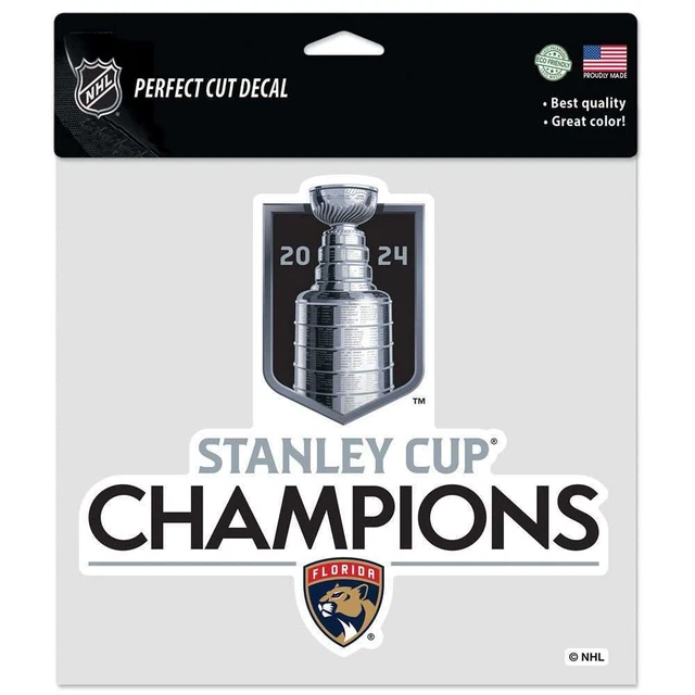 FLORIDA PANTHERS 2024 Stanley Cup Champions Decal Set 8X8in. (6 Pack
