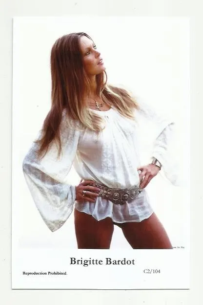 (Bx1) Brigitte Bardot Photo Card (C2/189) Filmstar Movie Pin Up Glamour Girl