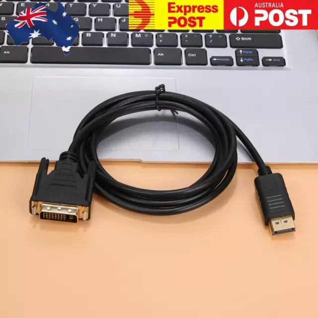 1.8m Thunderbolt 1080P Supported  DisplayPort to DVI Adapter Cable