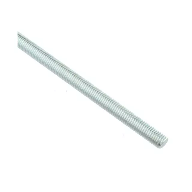 Qty 1 Allthread M10 (10mm) x 1 Metre (1000mm) Zinc Plated Class 4.6 Threaded Rod