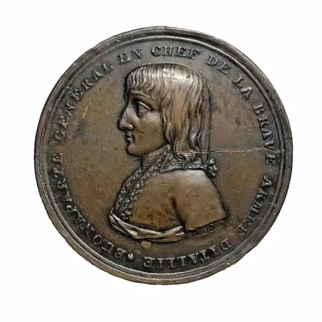 1796 France Napoleon Bonaparte Bronze Italy Victories Medal