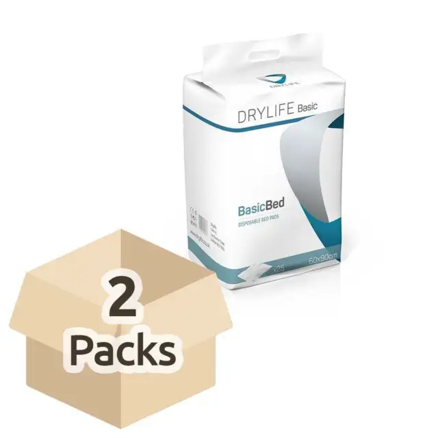 DRYLIFE DISPOSABLE INCONTINENCE Bed Pads - 60cm x 90cm - 1400ml (4 Packs of  25) EUR 47,99 - PicClick FR