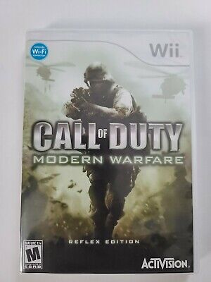 Call of Duty: Modern Warfare Reflex Edition (Nintendo Wii, 2009) Tested & Works