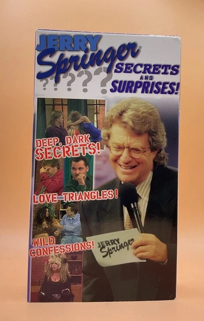 JERRY SPRINGER - Secrets and Surprises VHS 1998 **Buy 2 Get 1 Free** £4 ...