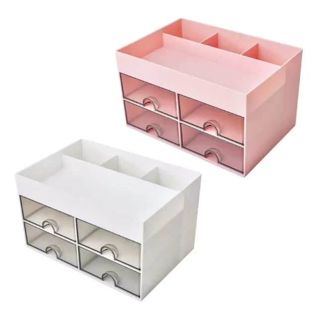 Makeup Storage Box Stationery Organizer Desk Organizer with Drawer Office Supply