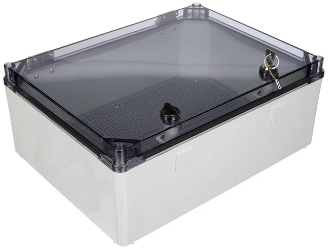 Armadio Di Commutazione UNI-mini Con Serratura – 300x200x160 Mm, IP65, Policarbonato Grigio, Per Contatori E Interruttori