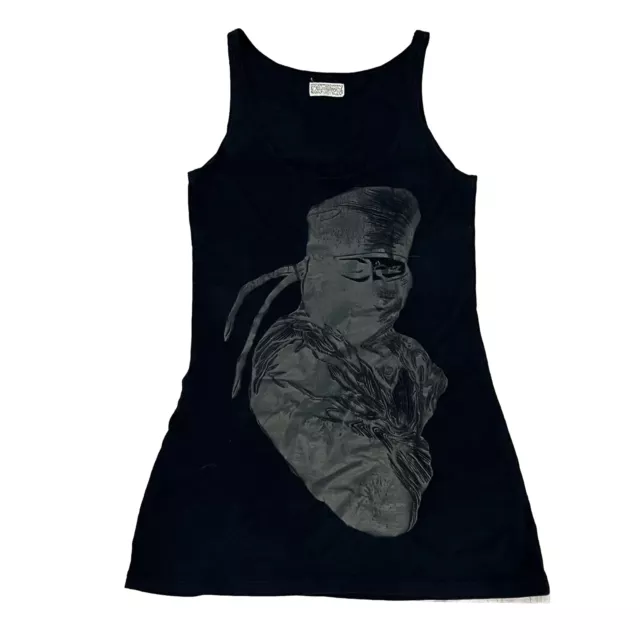 Rare Vintage Designer Lauren Moshi Black Tank Womens Small Black Ninja Limited