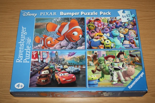 RAVENSBURGER JIGSAWS - Disney Pixar Bumper Puzzle Pack - 4 x 42 Pieces ...