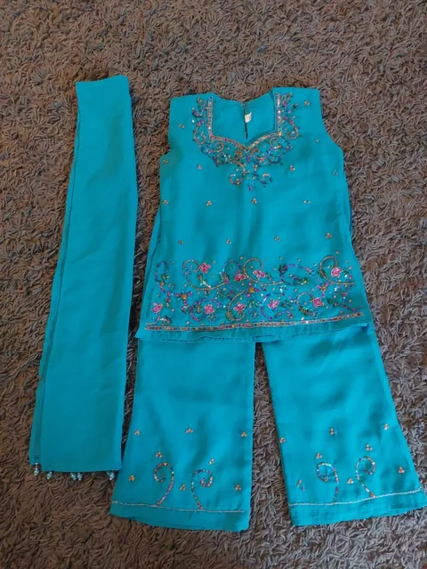 3 To 4 Year Old Girls Lenga Asian Indian Pakistani Outfit