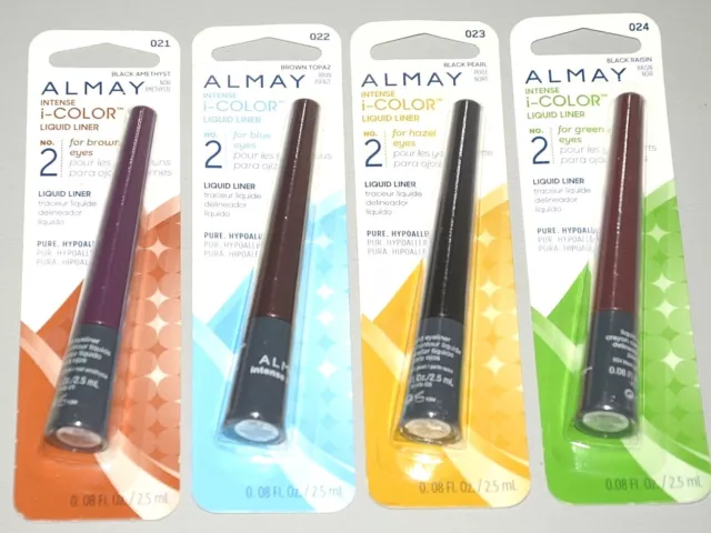 (Pack Of 3) Almay Intense I-Color Liquid Eyeliner Pure Hypoallergenic - Choose